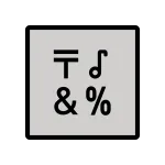 Input Symbols SVG Icon